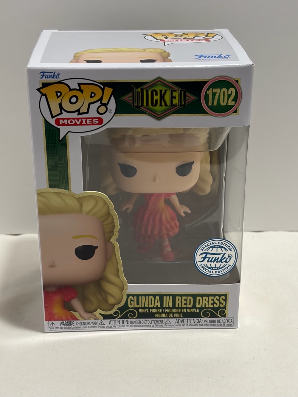 Funko Pop! Glinda in Red Dress #1702 NEW Special Edition